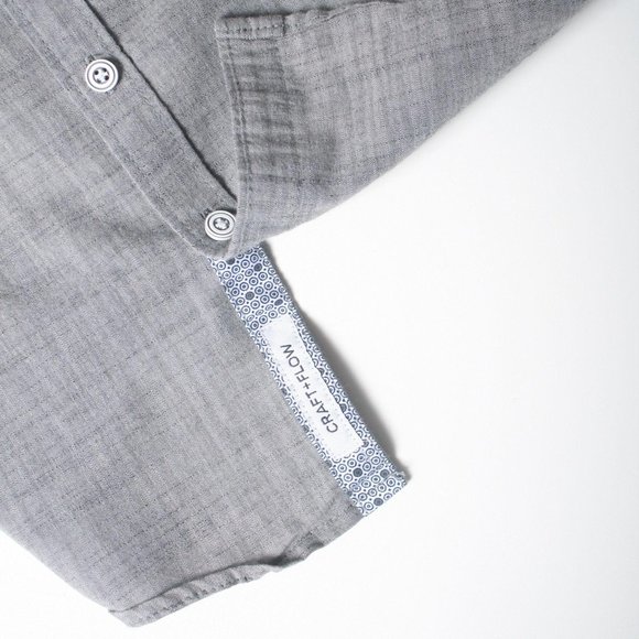 Craft + Flow button up boys shirt Big Boy 10/12 - Picture 6 of 9